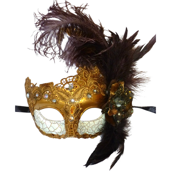 Antiqued Mardi Gras Mask – Streets of Orleans display picture 3