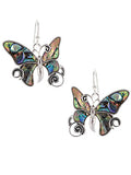 Abalone Butterfly Earrings