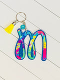 Cursive Letter Keychain