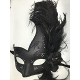 Black Venetian Mardi Gras Mask