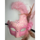 Pink Lace Mardi Gras Mask