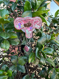 Uterus Shaker Badge Reel, Retractable Swivel Alligator Clip