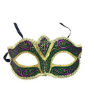 Mardi Gras Mask, Mardi Gras Colors, Black Satin Ties