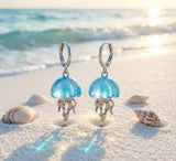Blue Jellyfish Earrings