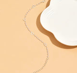 Pearl and Open Heart Anklet