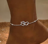 Paw Print Anklet