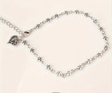 Silver Heart Anklet