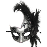 Black and Silver Mardi Gras Mask