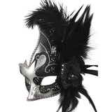 Black and Silver Mardi Gras Mask