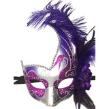 Purple and Silver Mardi Gras Mask