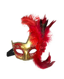 Red and Gold Mardi Gras Mask