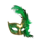 Green and Gold Mardi Gras Mask