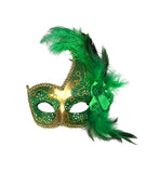 Green and Gold Mardi Gras Mask