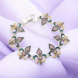 Fleur de Lis Link Magnetic Bracelet