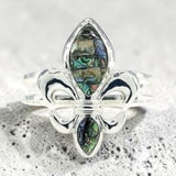 Abalone Fleur de Lis Bracelet