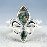 Abalone Fleur de Lis Bracelet