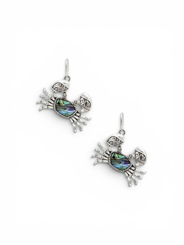 Abalone Crab Earrings