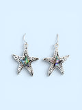 Abalone Starfish Earrings