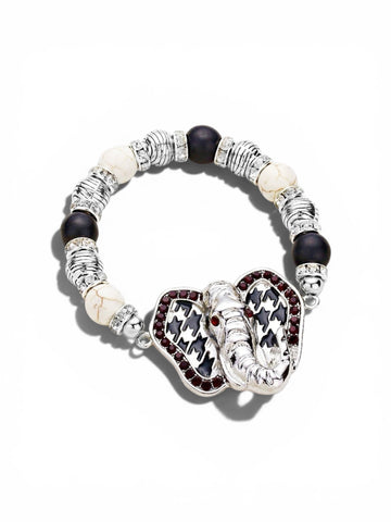 Houndstooth Elephant Bracelet