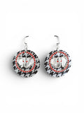 Houndstooth Elephant Earrings.