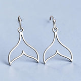 Whale Tail Drop Earrings