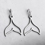 Whale Tail Drop Earrings