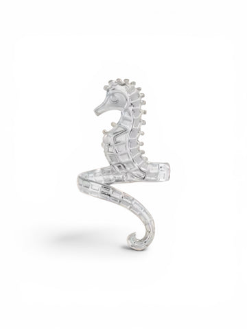 Silver Seahorse Open Wrap Ring