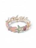 Pastel Seashell & Starfish Stretch Bracelet