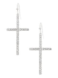 Cross Rhinestone Earrings