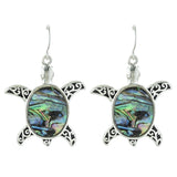 Abalone Turtle Earrings