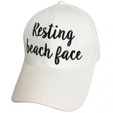 Resting Beach Face Ball Cap