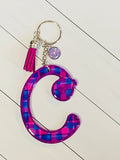 Cursive Letter Keychain