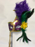 Mardi Gras Mask on Stick