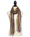 Purple and Gold Scarf