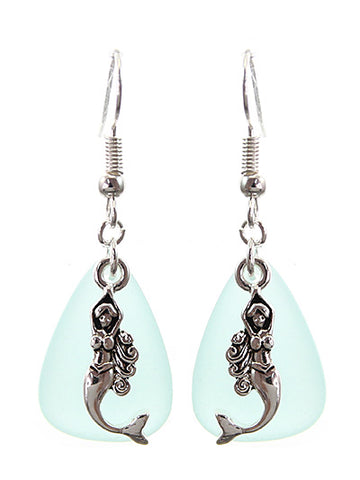 Sea Glass Mermaid Earrings