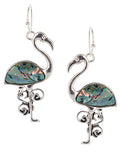 Abalone Flamingo Earrings