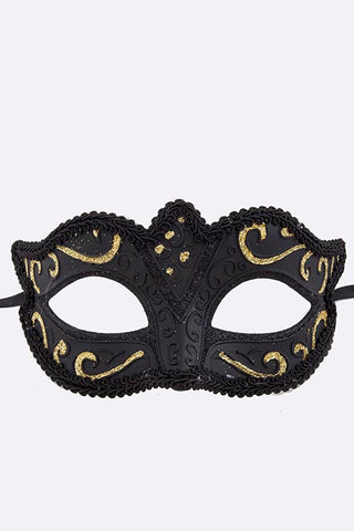 Gold and Black Mardi Gras Mask