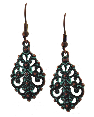 Patina Filigree Earrings