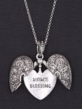 Mom’s Blessing Message Locket Necklace