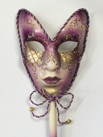 Mardi Gras Mask on Stick