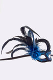 Blue and Black Mardi Gras Mask
