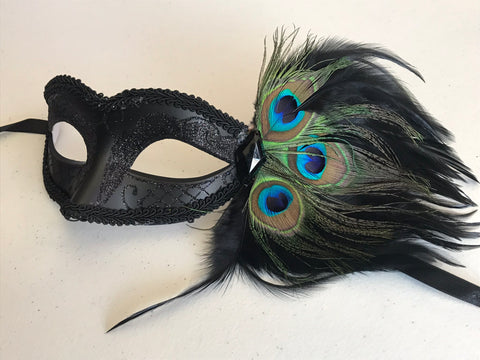 Black Mardi Gras Mask