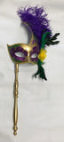 Mardi Gras Mask on Stick