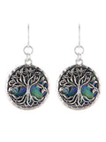 Abalone Tree of Life Earrings