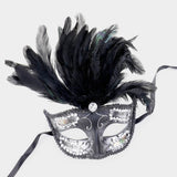 Black and Silver Mardi Gras Mask