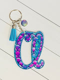 Cursive Letter Keychain