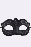 Black and Silver Mardi Gras Mask