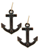 Patina Anchor Earrings