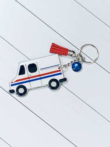 Mail Truck Keychain