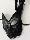 Black and Silver Mardi Gras Mask